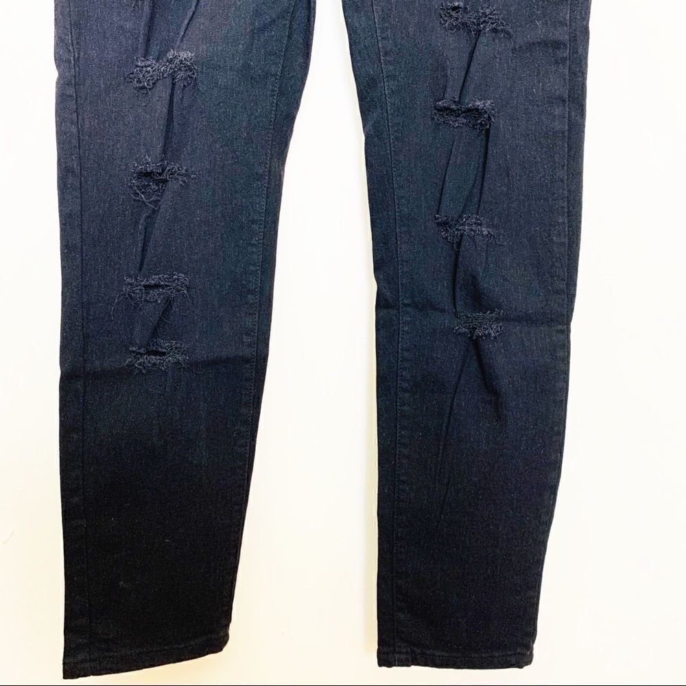 B.O.B Black Distressed Stretch Skinny Jean, 2X - Picture 5 of 8